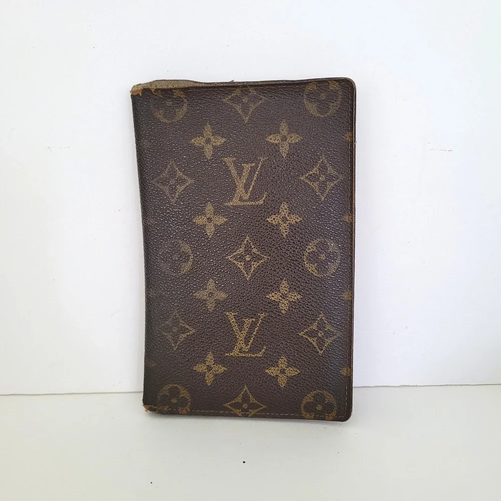 Louis Vuitton Monogram Long Wallet Vintage Brown Malletier 823 ET